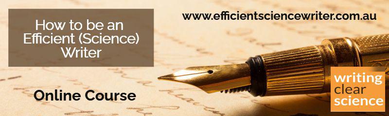 Online Course - How to be an Efficient Science Writer
